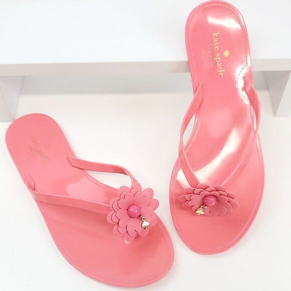 Kate Spade New York Jessa Jelly Flip Flops Size 6 - Picture 3 of 9